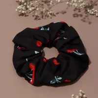 Резинка для волос "Орбита гранд" вишенки, 15 см, чёрный