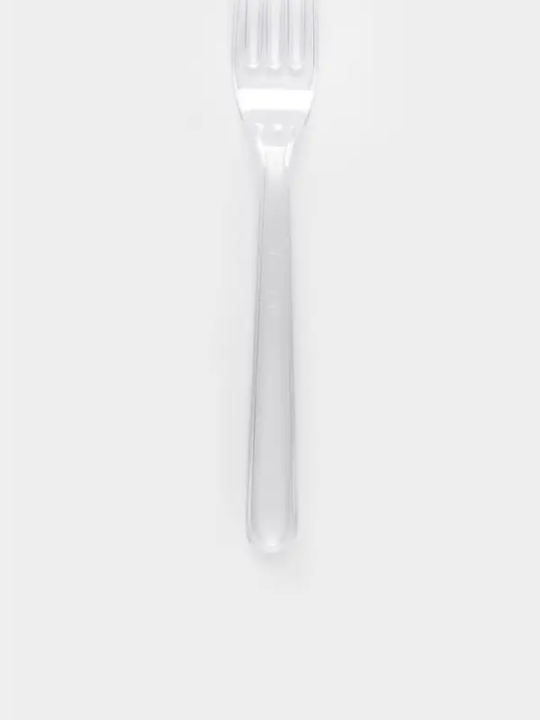 Вилка пластиковая одноразовая Не ЗАБЫЛИ! «Премиум», 18 см, прозрачная, набор 6 шт./уп.