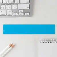 Линейка пластиковая 15 см &laquo;Точно в цель&raquo;, синий корпус