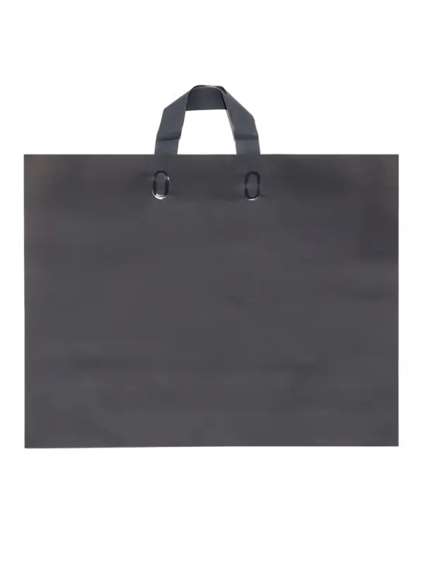 Пакет с петлевой ручкой черный 45 х 35 х 8 см 80 мкм Пакет с петлевой ручкой черный 45 х 35 х 8 см 80 мкм