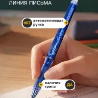 Набор стираемых ручек Pilot Frixion, гелевые, 2 штуки, синий стержень, узел 0.5 мм