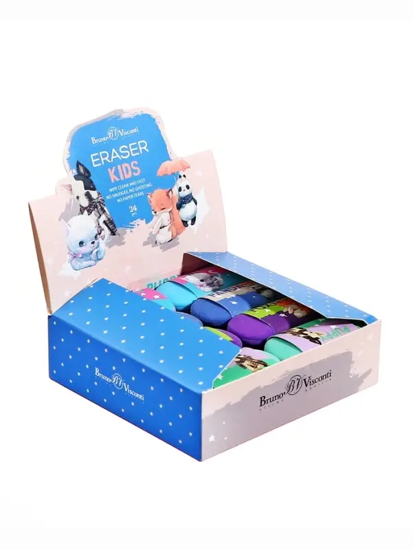 Ластик HappyGraphix Kids, овальный, мягкий, МИКС Ластик HappyGraphix Kids, овальный, мягкий, МИКС