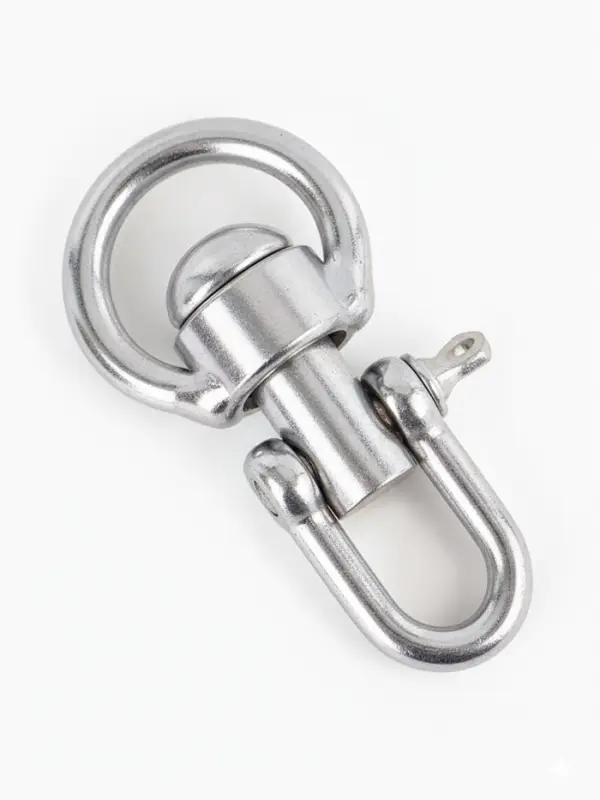 Вертлюг со скобой, средний (длина-7.5 см, ширина-3.5 см), 5 шт.