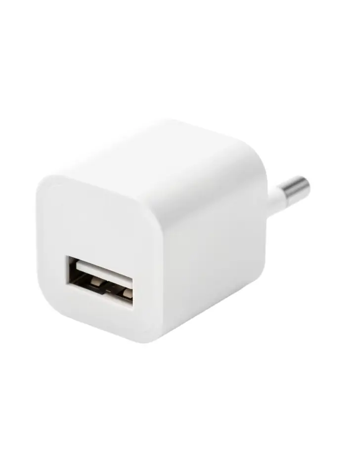 Сетевое зарядное устройство GQ-2, USB, 1 А, белое