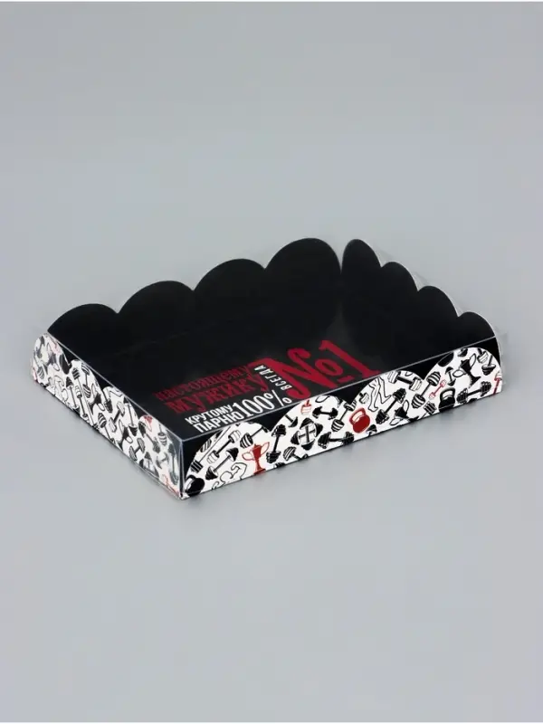 Коробка для печенья, «Настоящему мужику», 14×10.5×2.5 см