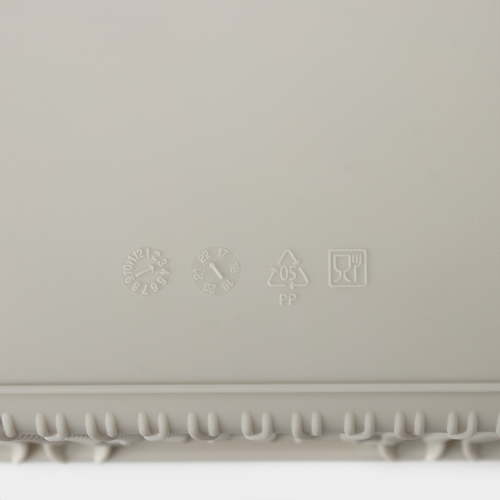 Коробка для хранения «Вязание», 1,5 л, 17×15×8 см, с крышкой, цвет белый ротанг Коробка для хранения «Вязание», 1,5 л, 17×15×8 см, с крышкой, цвет белый ротанг