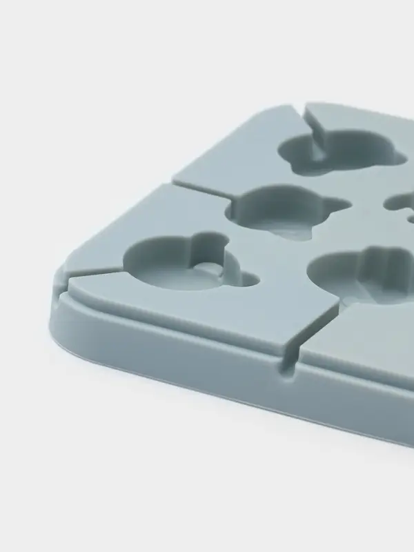 Форма для леденцов &laquo;Зверята&raquo;, силикон, 14&times;14&times;1.4 см, 8 ячеек, с палочками, МИКС