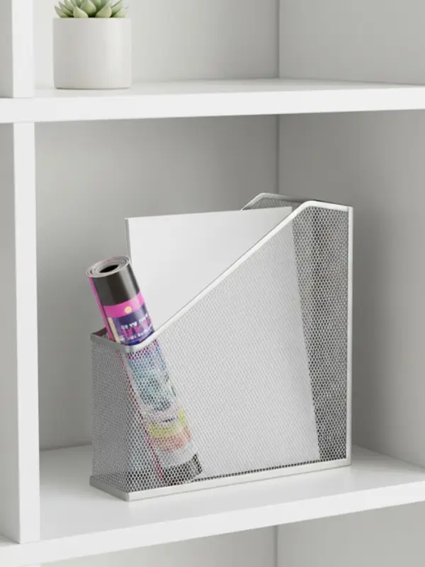 Лоток для бумаг А4, вертикальный, 1 отделение, серый