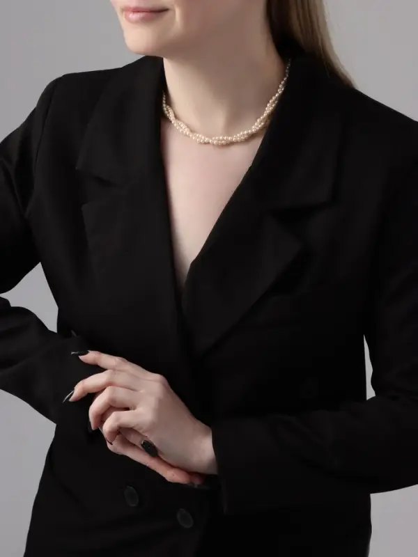 Бусы &laquo;Переплетение&raquo;, с жемчугом, белые, 45 см