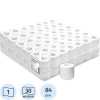 Бумага туалетная 1сл светло-серая 30м 84рул/уп ВЛГ НСК