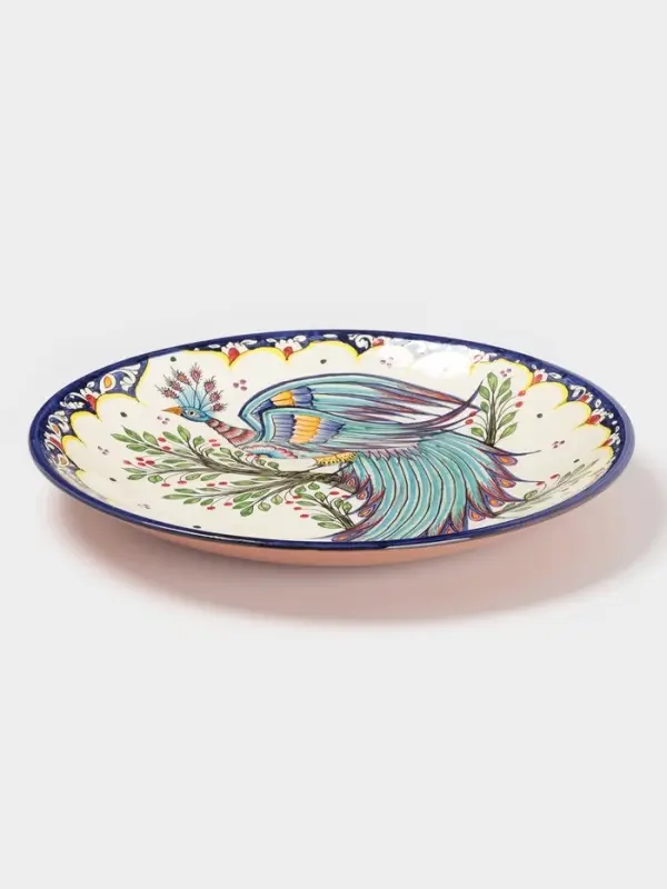 Ляган узбекский Риштанская Керамика &laquo;Жар-птица&raquo;, d=42 см, МИКС