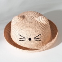 Шляпа для девочки MINAKU "Кошечка", цв. розовый, р-р 50
