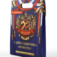 ПН ежедневник, блок бумаги и ручка "С днём защитника отечества"