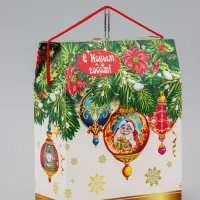 Коробка Новогодняя подарочная "Игрушки" 20 х 26 х 10,5 см Коробка Новогодняя подарочная "Игрушки" 20 х 26 х 10,5 см