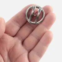 Пуговица на ножке, d=28 мм, цвет никель