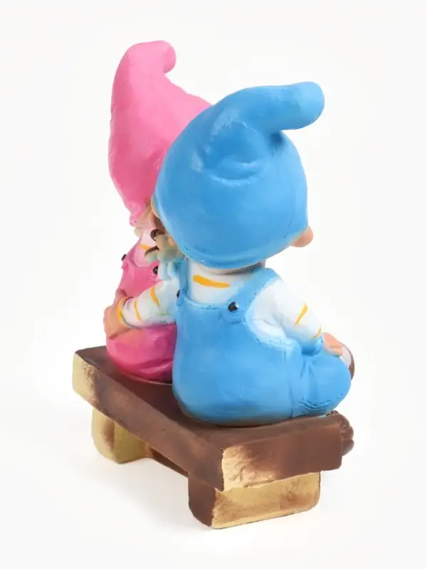 Садовая фигура из гипса &laquo;Девочка с мальчиком на скамейке&raquo;, 26&times;13&times;19 см