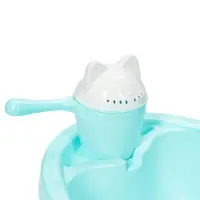 Набор для купания детский: ванночка 86 см, горка, ковш -лейка, голубой