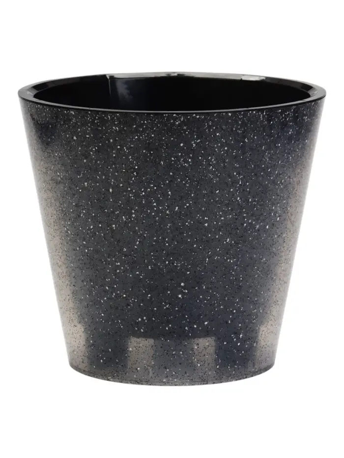Горшок для цветов "Grenada" D-23 см, 5 л с дренажной вставкой гранит
