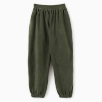 Брюки флисовые для девочки MINAKU: Fleece Soft, цвет зелёный, рост 146 см