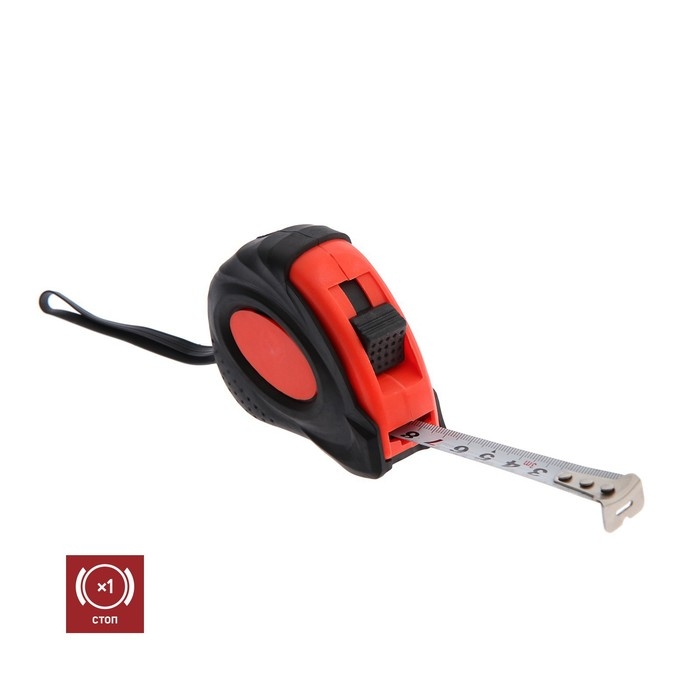 Рулетка ЛОМ, обрезиненный корпус, 3 м х 15 мм Рулетка ЛОМ, обрезиненный корпус, 3 м х 15 мм