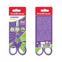 Ножницы детские 13 см, ErichKrause Standard Junior, с закруглёнными концами лезвий, МИКС