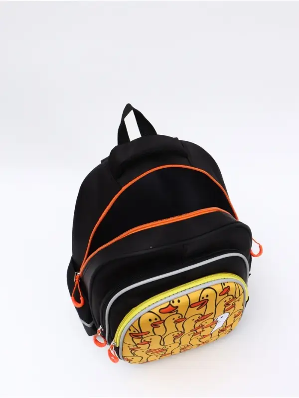 Ранец с эргономичной спинкой 3 отделения, средний "Гуси"