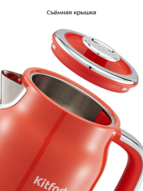 Чайник электрический металлический КТ-6791 - 1.7 л Чайник электрический металлический КТ-6791 - 1.7 л