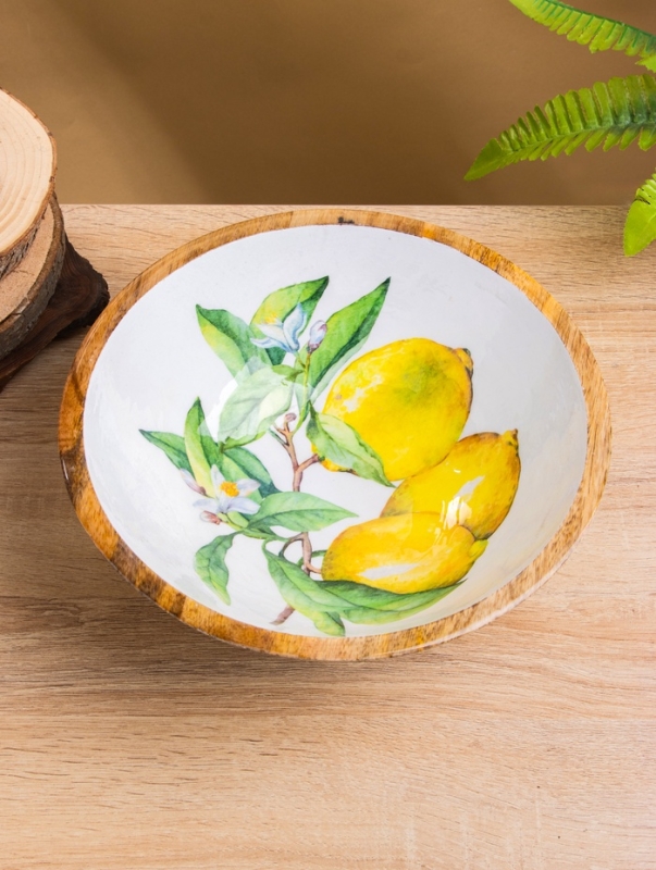 Салатник Салатник "Лимоны" дерево манго 25х25х10 см