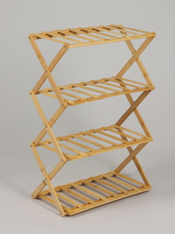 Подставка для цветов Greengo, 4 полки, 50 × 25 × 68 см, напольная, бамбук Подставка для цветов Greengo, 4 полки, 50 × 25 × 68 см, напольная, бамбук
