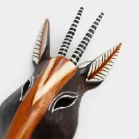 Маска настенная &laquo;Антилопа&raquo;, 34 см, дерево