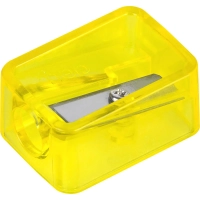 Точилка ручная Deli, 1 отверстие, пластик, стальное лезвие, ассорти