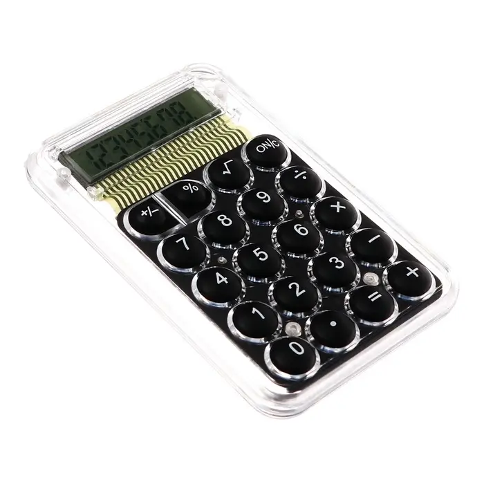Калькулятор настольный 8-разрядный, KS-005, прозрачный корпус