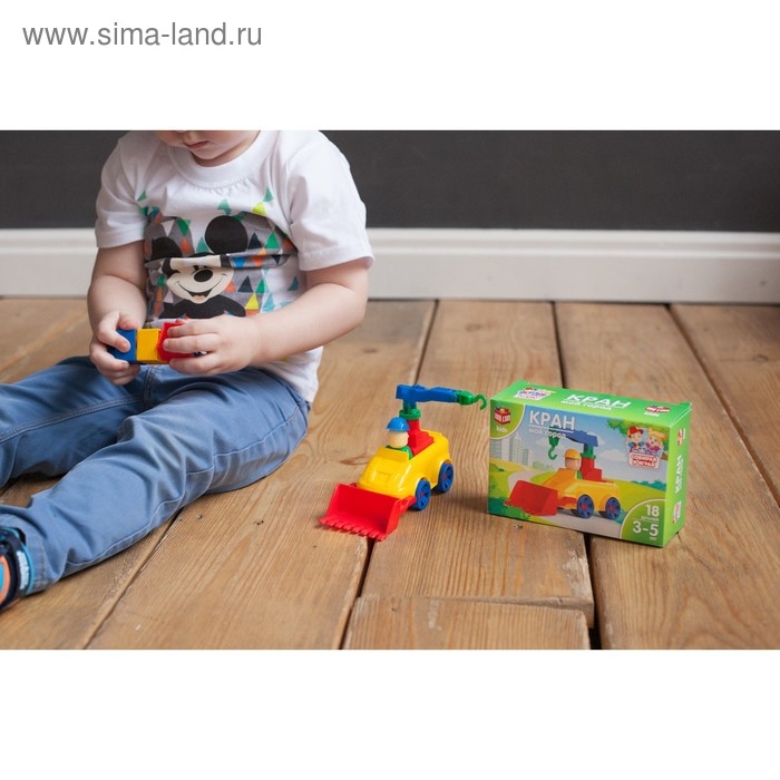 Конструктор «МОЙ ГОРОД: Кран», 18 деталей Конструктор «МОЙ ГОРОД: Кран», 18 деталей