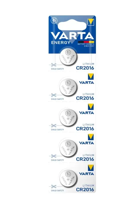 Батарейка Varta ENERGY CR2016 BL5 Lithium 3V (6016) (5/100/500) Батарейка Varta ENERGY CR2016 BL5 Lithium 3V (6016) (5/100/500)