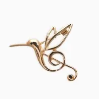Брошь «Калибри. Скрипичный ключ», цвет золото Брошь «Калибри. Скрипичный ключ», цвет золото