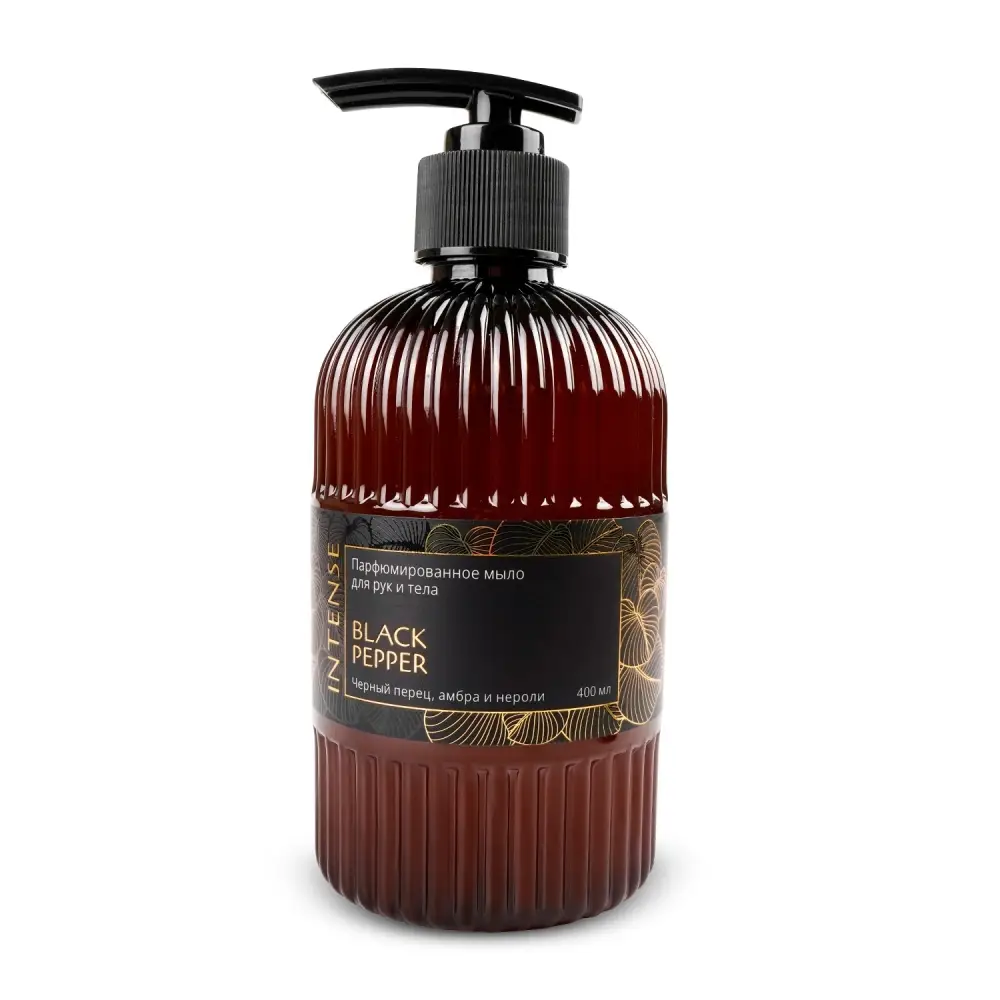Жидкое мыло парфюм. Intense "Black pepper/чёрный перец" 400 мл. с дозатором Clean&Green CG8511