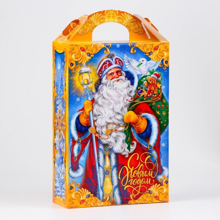 Новый год. Коробка подарочная новогодняя Ларец Дед мороз 17,5 х 31 х 7 см. Новый год. Коробка подарочная новогодняя Ларец Дед мороз 17,5 х 31 х 7 см.