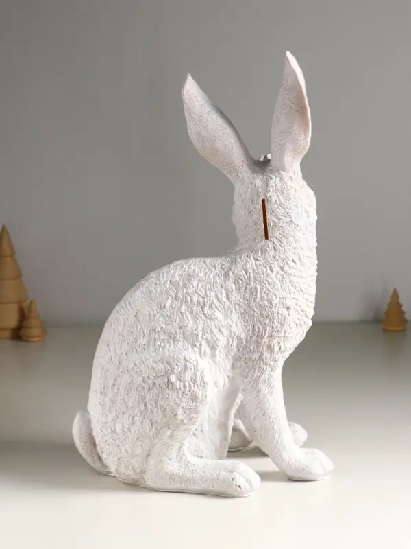 Копилка "Зайчик русак" с глиттером, 36 см,