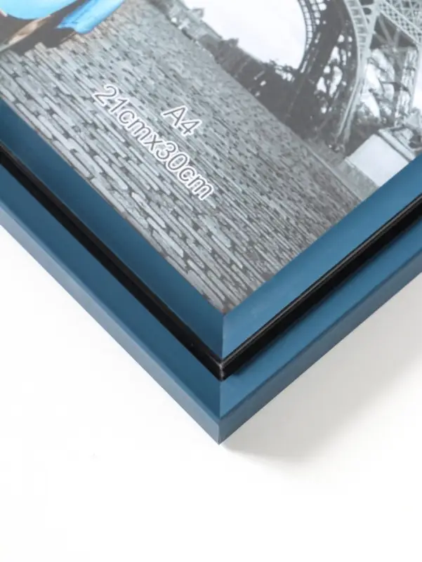 Фоторамка пластик формат А4 см "Остин" иссиня-чёрный 33,5х24,5х1,5 см