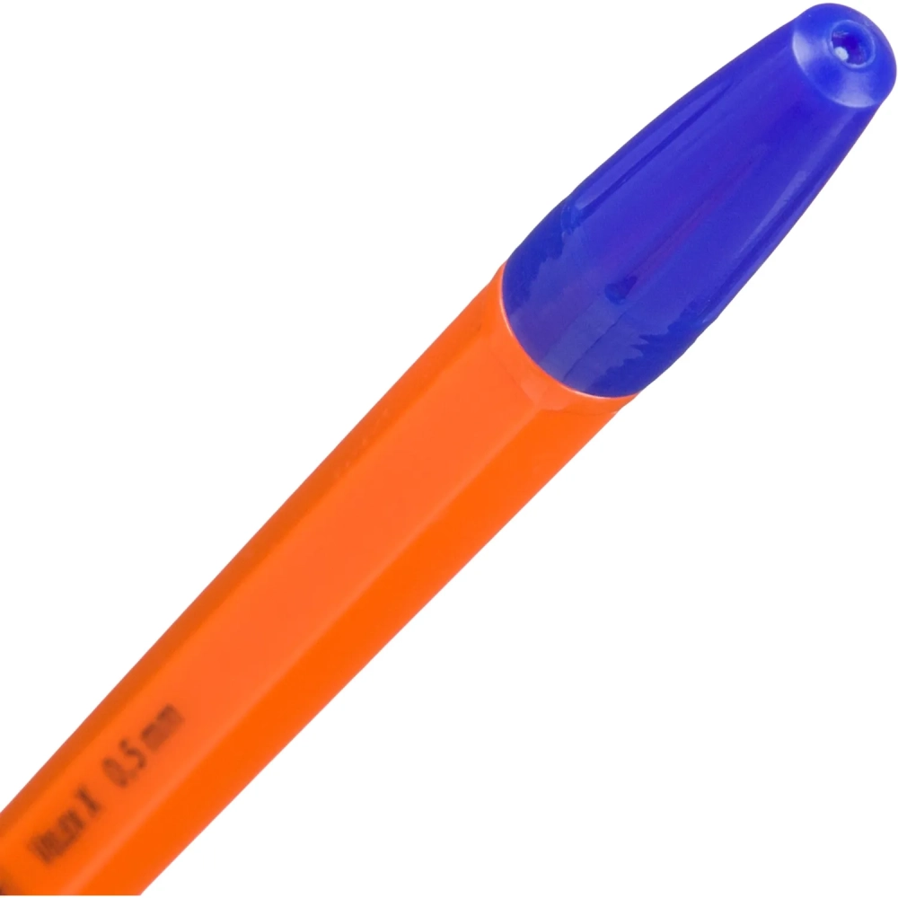 Ручка шариковая неавтомат. Velex X 0,5мм син,масл,оранж.кор