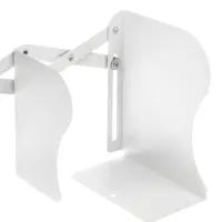 Подставка для книг раздвижная 3 отделения, металл, белая