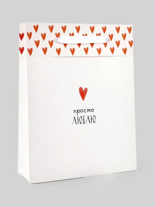 Пакет ламинированный двухсторонний «Люблю», L 31 × 40 × 11,5 см Пакет ламинированный двухсторонний «Люблю», L 31 × 40 × 11,5 см