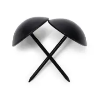 Гвозди ТУНДРА, декоративные, обивочные, 25&times;39 мм, черный, 100 шт.