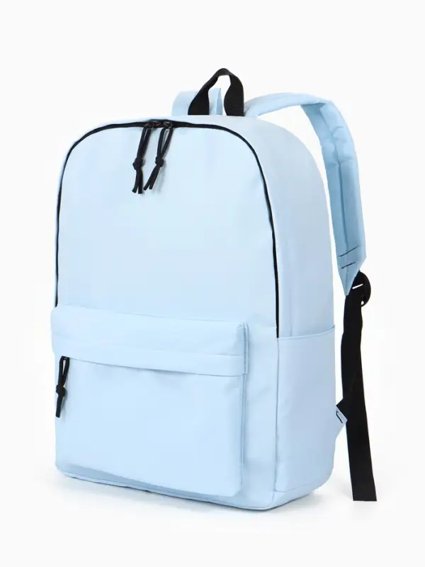 Рюкзак 30*12*40 см, 1 отд, 4 н/карм, Однотон, голубой