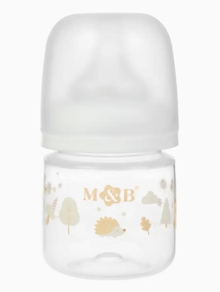 Бутылочка для кормления M&B, ШГ &Oslash;50 мм, +0мес., 120 мл.