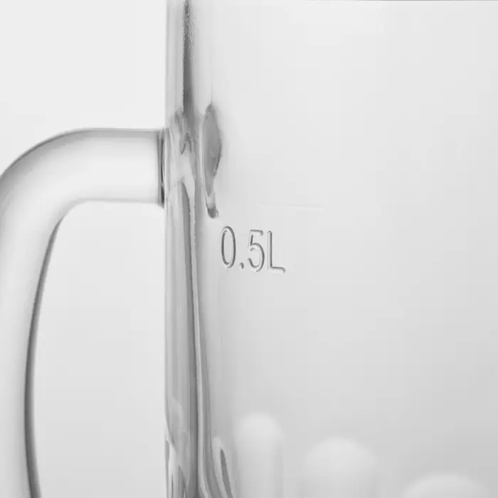 Пивная кружка &laquo;Пит&raquo;, 500 мл, стекло, прозрачная