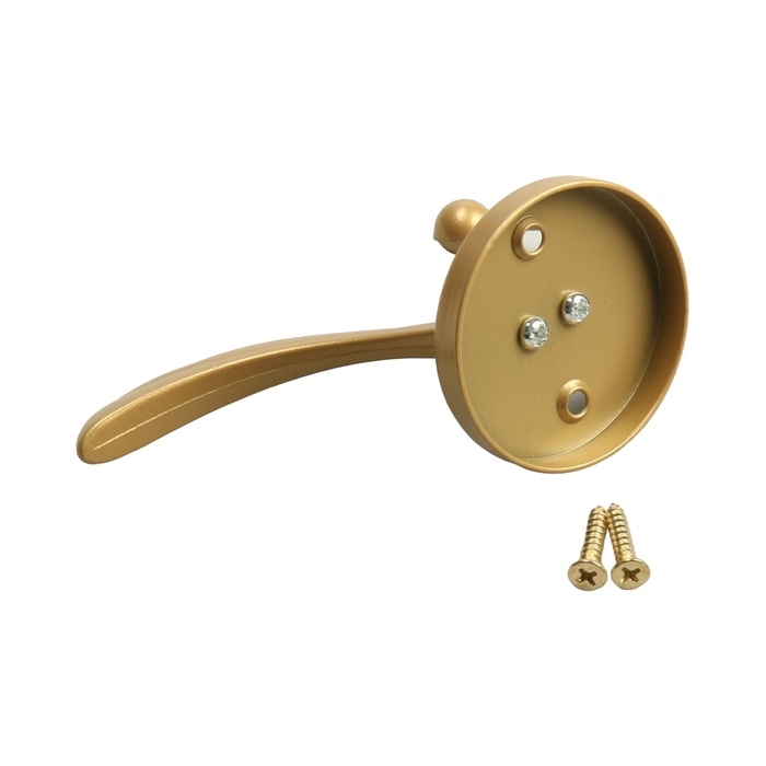 Крючок мебельный CAPPIO WING, двухрожковый, матовое золото Крючок мебельный CAPPIO WING, двухрожковый, матовое золото