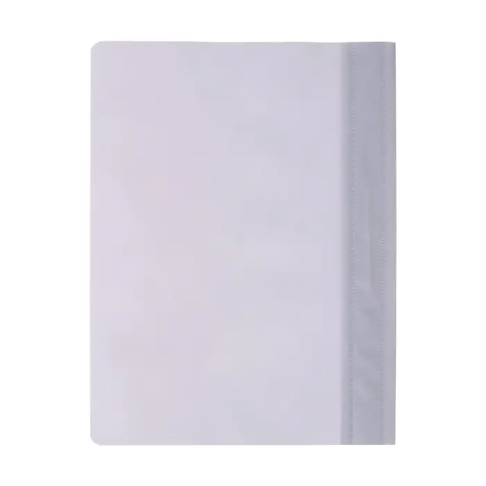 Папка-скоросшиватель Calligrata, А4, 120 мкм, серая, прозрачный верх