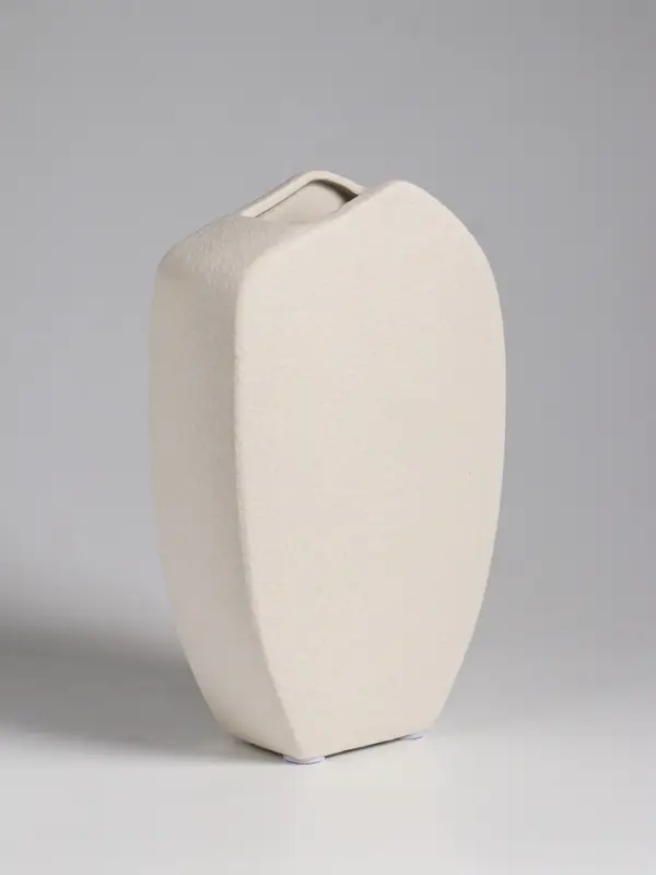 Ваза настольная керамика Ваза настольная керамика "Ачиль" 20,5х13 см, белый