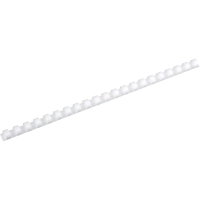 Пружины для переплета пластиковые  12мм белые 100шт/уп